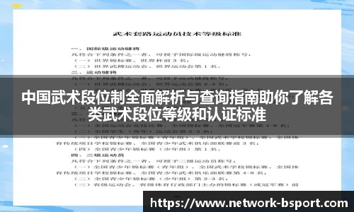 中国武术段位制全面解析与查询指南助你了解各类武术段位等级和认证标准